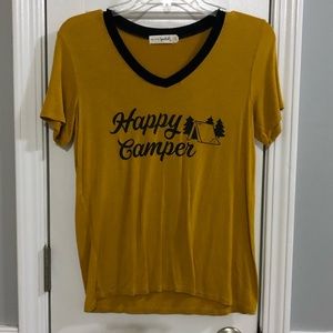 Happy Camper v-neck tee